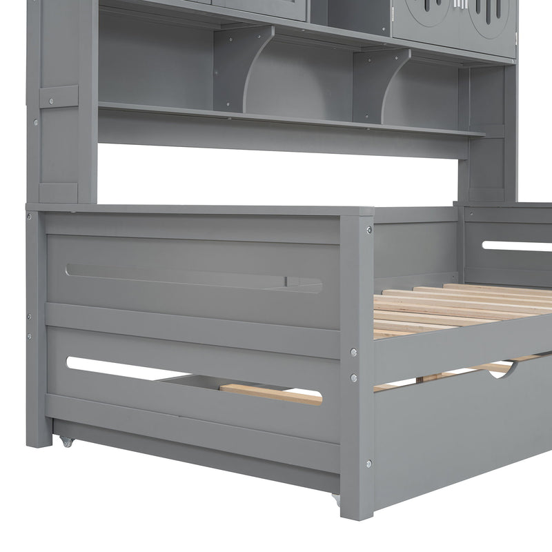 Daybed With All-In-One Cabinet And Shelf - R&R Furniture Gallery (Fountain Valley, CA)