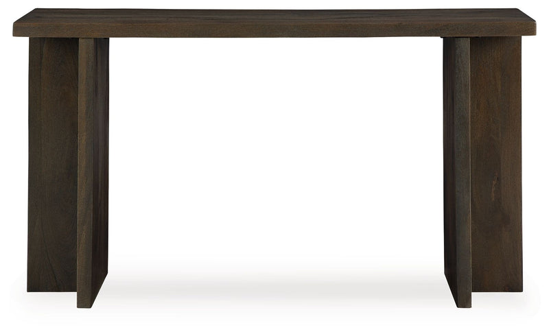 Jalenry - Console Sofa Table - Grayish Brown - R&R Furniture Gallery (Fountain Valley, CA)