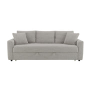 Connie - Sofa With Sleeper - Gray Boucle - R&R Furniture Gallery (Fountain Valley, CA)