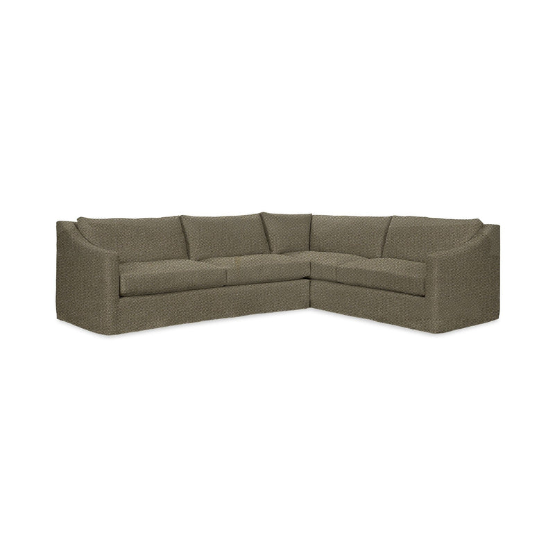 Classic Home Kipton upholstered corner sectional with plush cushions and modern design, shown in a cozy living room setting.