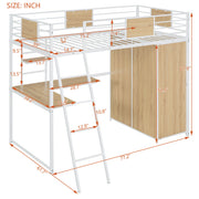 Loft Bed With L Shape Desk And Wardrobe - R&R Furniture Gallery (Fountain Valley, CA)