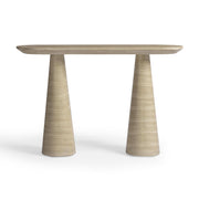 Sandra - Indoor / Outdoor Console Table - Travertine - R&R Furniture Gallery (Fountain Valley, CA)