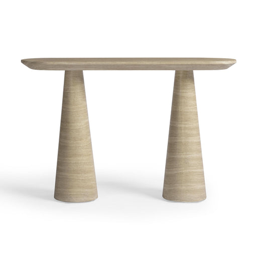 Sandra - Indoor / Outdoor Console Table - Travertine - R&R Furniture Gallery (Fountain Valley, CA)