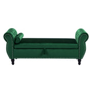 Luxurious Multifunctional Storage Ottoman Bench With Pillow - R&R Furniture Gallery (Fountain Valley, CA)