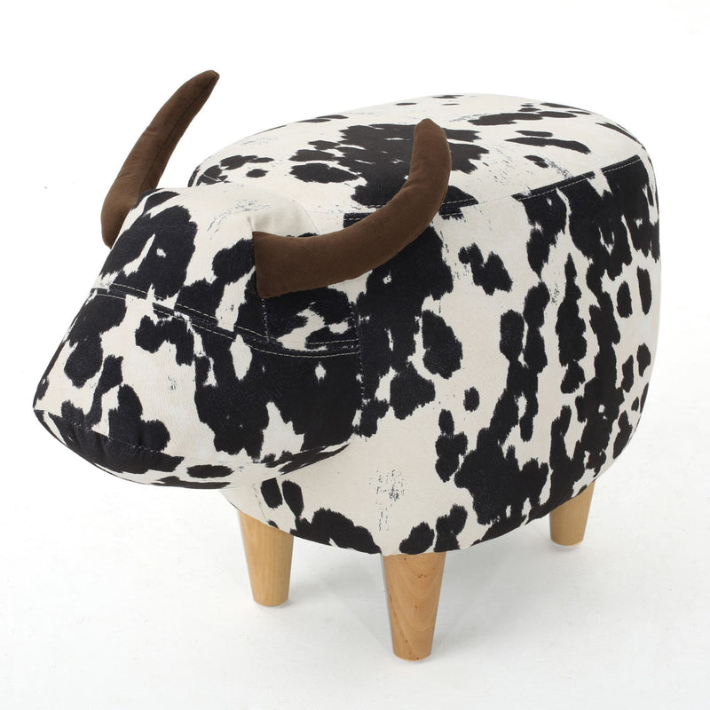 Cow Shaped Ottoman Footstool - R&R Furniture Gallery (Fountain Valley, CA)