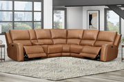 Parker Living Belmont zero gravity power reclining sectional with adjustable headrests, featuring plush upholstery and modern design.
