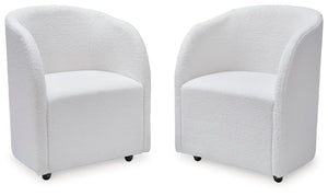 Rowanbeck - Dining Upholstered Arm Chair (Set of 2) - Ivory