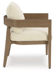 Serene Bay - Arm Chair With Cushion (Set of 2) - Dark Brown / White - R&R Furniture Gallery (Fountain Valley, CA)