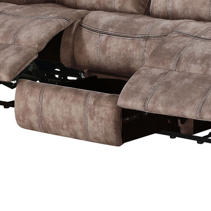 Zubaida - Sofa w/USB Dock & Console(Motion) - R&R Furniture Gallery (Fountain Valley, CA)