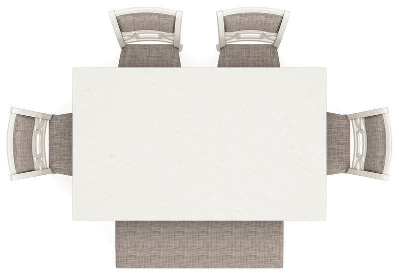 Erinberg - Dining Room Table Set (Set of 6) - Antique White - R&R Furniture Gallery (Fountain Valley, CA)