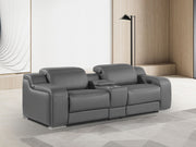 1116 - 3-Piece Modular Power Reclining Console Loveseat In With 2 Power Recliners & Power Headrests - R&R Furniture Gallery (Fountain Valley, CA)
