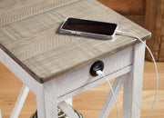 Adalane - Accent Table - White / Gray - R&R Furniture Gallery (Fountain Valley, CA)