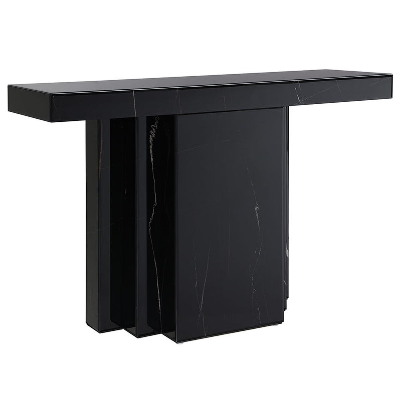 Drisana - Console Table - Black Mirrored - R&R Furniture Gallery (Fountain Valley, CA)
