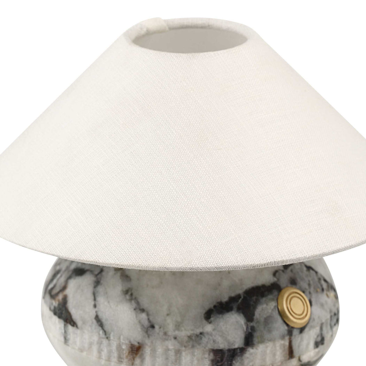 Curling - Stone Rechargeable Mini Lamp - White / Black