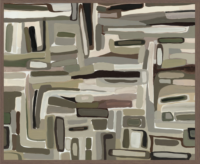 Baha - 48" x 72" Painting By Buddy Whitlock - Walnut - R&R Furniture Gallery (Fountain Valley, CA)