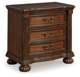 Lavinton - Three Drawer Night Stand - Brown - R&R Furniture Gallery (Fountain Valley, CA)