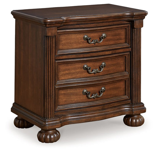 Lavinton - Three Drawer Night Stand - Brown - R&R Furniture Gallery (Fountain Valley, CA)