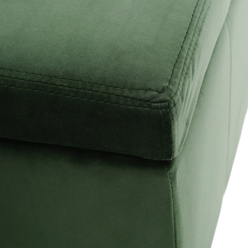 Noble House upholstered storage ottoman bench with cushioned top and built-in storage compartment in a modern design