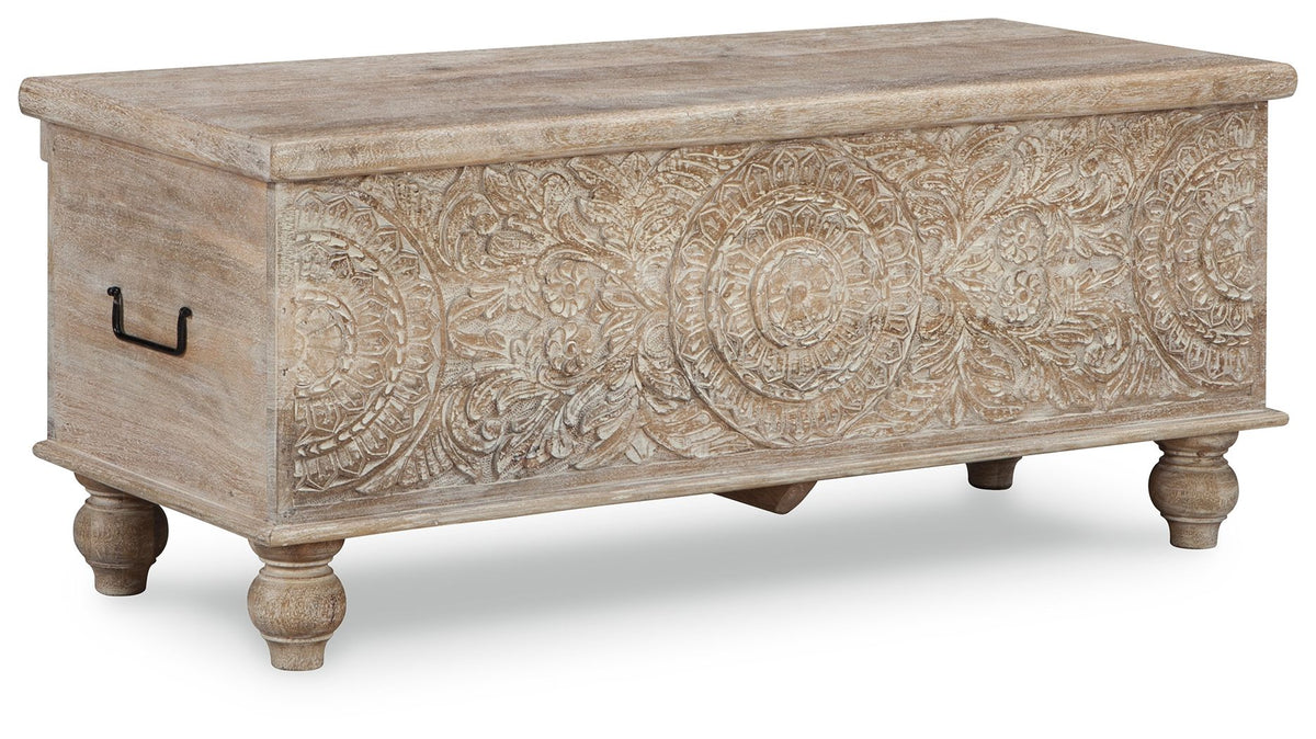 Fossil Ridge - Storage Bench - Beige - R&R Furniture Gallery (Fountain Valley, CA)