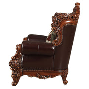 Forsythia - Chair - Espresso Top Grain Leather Match & Walnut - R&R Furniture Gallery (Fountain Valley, CA)