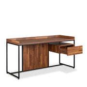 Sara - Writing Desk - Walnut & Sandy Black - R&R Furniture Gallery (Fountain Valley, CA)