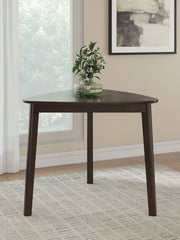 Mallenette - Triangle Dining Room Table - Merlot - R&R Furniture Gallery (Fountain Valley, CA)