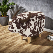 Cow Shaped Ottoman Footstool - R&R Furniture Gallery (Fountain Valley, CA)