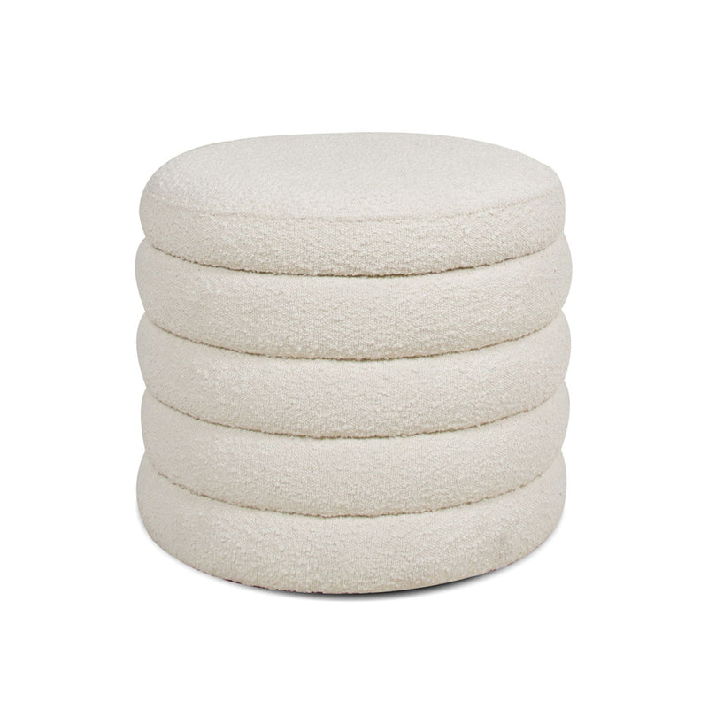 Fuji - Oversized Round Storage Ottoman - R&R Furniture Gallery (Fountain Valley, CA)