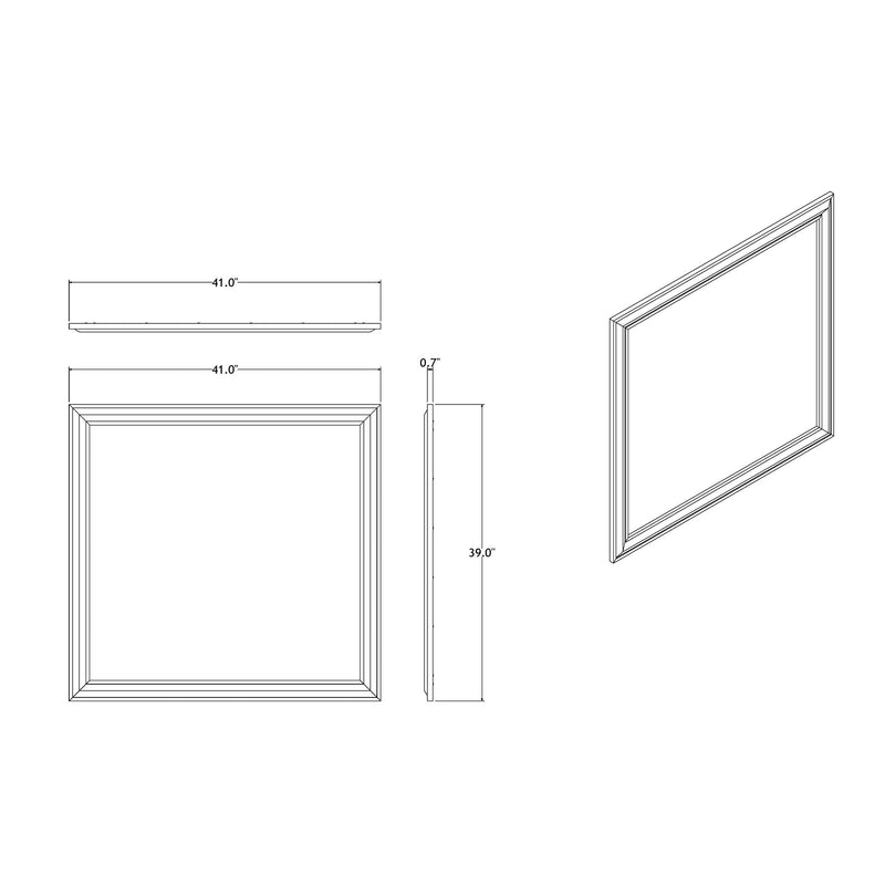 Adelaide - Mirror - Gray / Black - R&R Furniture Gallery (Fountain Valley, CA)