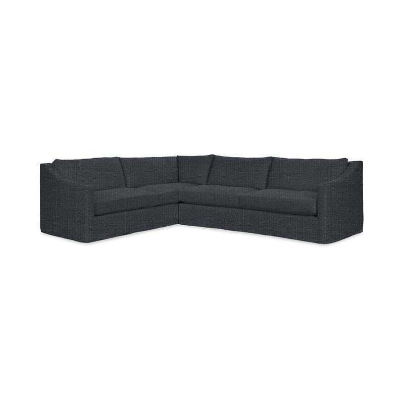 Classic Home Kipton upholstered corner sectional sofa with plush cushions and fabric upholstery, shown in a modern stationary sectional style.