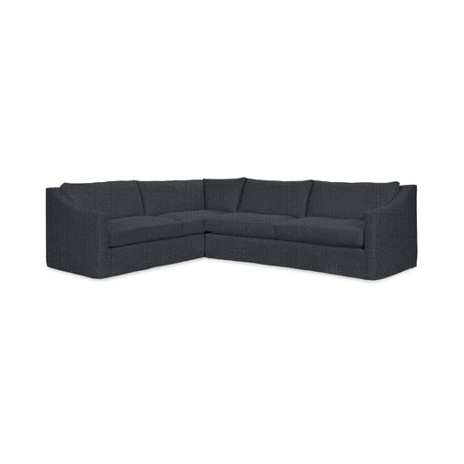 Classic Home Kipton upholstered corner sectional sofa with plush cushions and fabric upholstery, shown in a modern stationary sectional style.