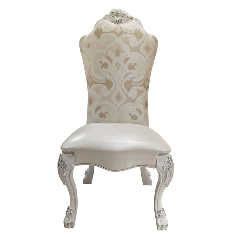Dresden - Side Chair (Set of 2) - Fabric & Bone White - R&R Furniture Gallery (Fountain Valley, CA)
