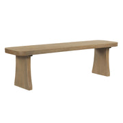 Indoor pine dining bench by Noble House featuring a sturdy wooden design and smooth finish, ideal for kitchen or dining room seating.