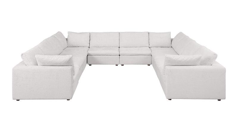 1100 - 10-Piece U-Shaped Sectional In Italian Fabric