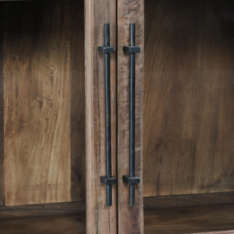 Zion - Reclaimed Wood Tall Cabinet - Natural - R&R Furniture Gallery (Fountain Valley, CA)