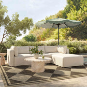 Hangover - Outdoor Modular Sectional - Cream - R&R Furniture Gallery (Fountain Valley, CA)
