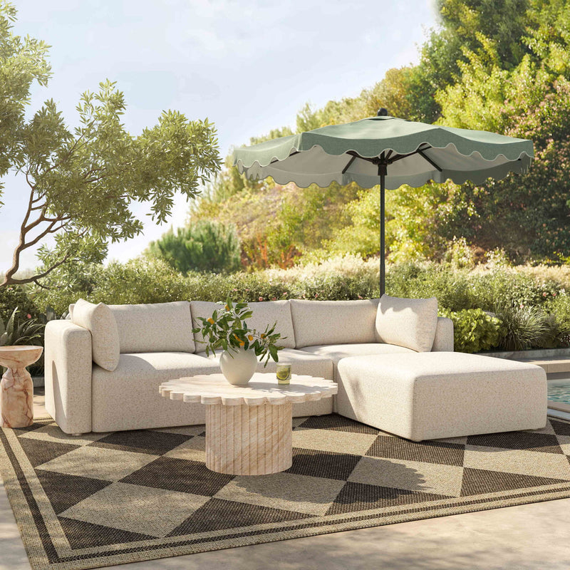 Hangover - Outdoor Modular Sectional - Cream - R&R Furniture Gallery (Fountain Valley, CA)