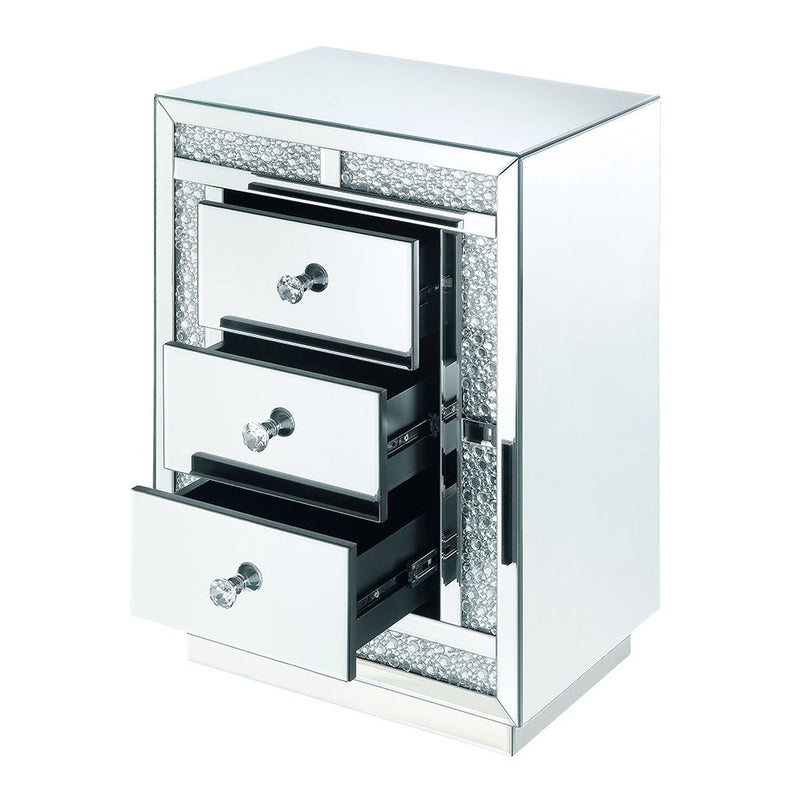 Mallika - Accent Table - Mirrored & Faux Crystals - R&R Furniture Gallery (Fountain Valley, CA)