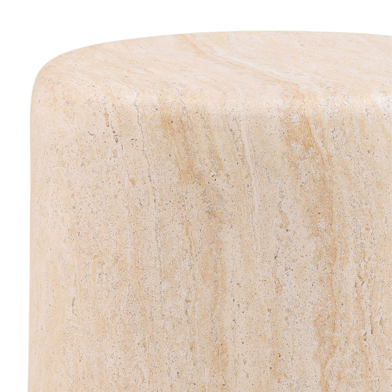 Lessard - Outdoor Side Table - Faux Travertine