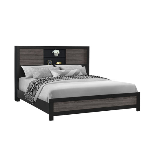 Soluto - Bed With Bookcase Headboard - R&R Furniture Gallery (Fountain Valley, CA)
