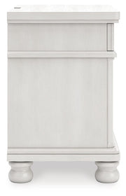 Rowlenstown - Three Drawer Night Stand - R&R Furniture Gallery (Fountain Valley, CA)
