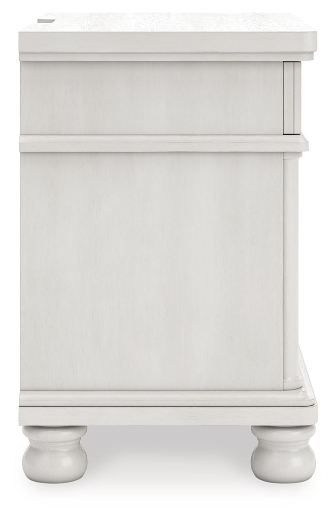 Rowlenstown - Three Drawer Night Stand - R&R Furniture Gallery (Fountain Valley, CA)