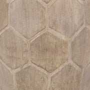 Outdoor lightweight concrete side table by Noble House with natural finish, showcasing a sleek, modern design for outdoor spaces.