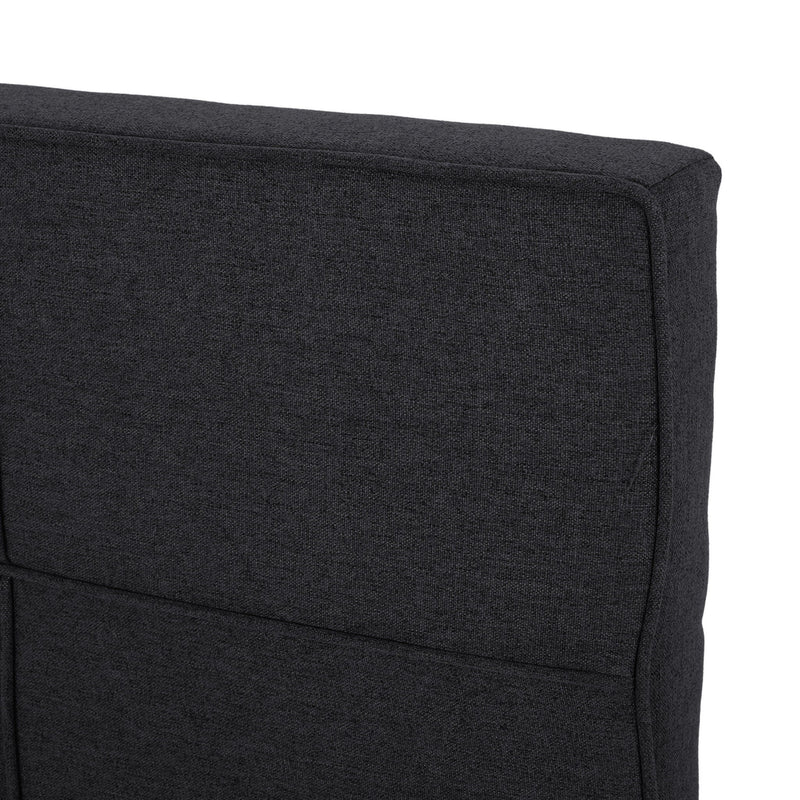 Marakesh - Contemporary Fabric Upholstered King / California King Headboard - Black - R&R Furniture Gallery (Fountain Valley, CA)
