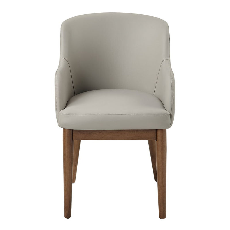 Harvey - Side Chair (Set of 2) - Synthetic Leather & Walnut - R&R Furniture Gallery (Fountain Valley, CA)
