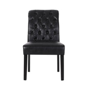Broxton - Tuft Dining Rolltop Chairs With Button Tufted Backrest (Set of 2) - R&R Furniture Gallery (Fountain Valley, CA)