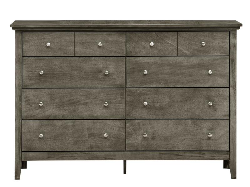 Elegant Glory Furniture dresser with a sleek, casual design suitable for any room, featuring multiple drawers and modern style.
