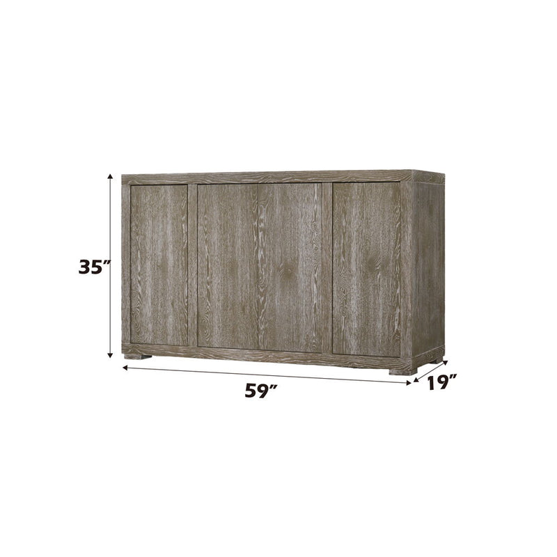 Gabrian - Server - Reclaimed Gray - R&R Furniture Gallery (Fountain Valley, CA)