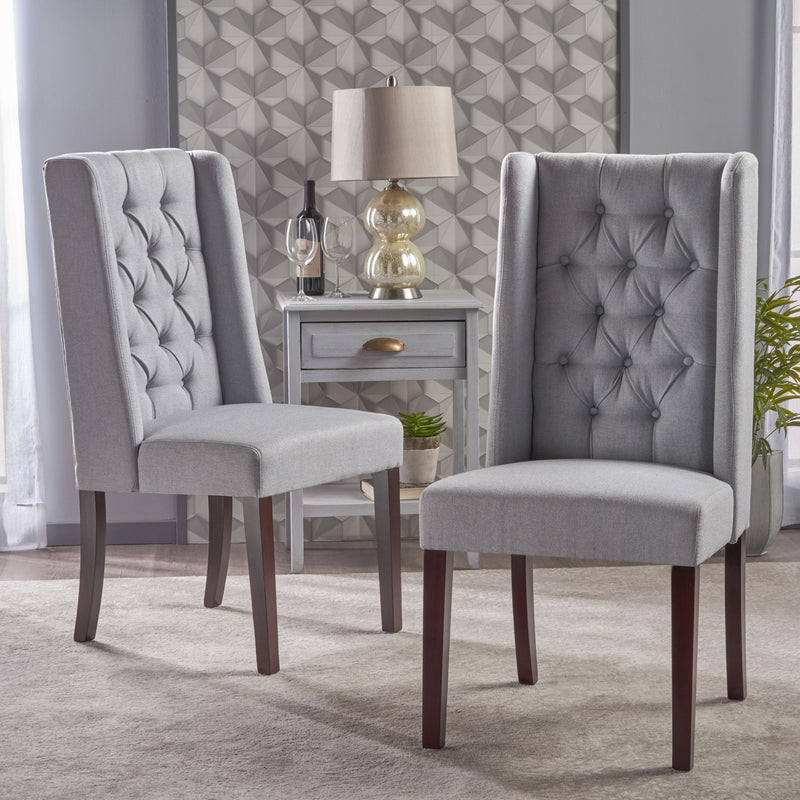 Sophisticated Tufted Dining Chair With High Back Design - R&R Furniture Gallery (Fountain Valley, CA)