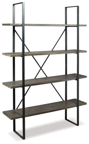 Gilesgrove - Bookcase - Black / Gray - R&R Furniture Gallery (Fountain Valley, CA)